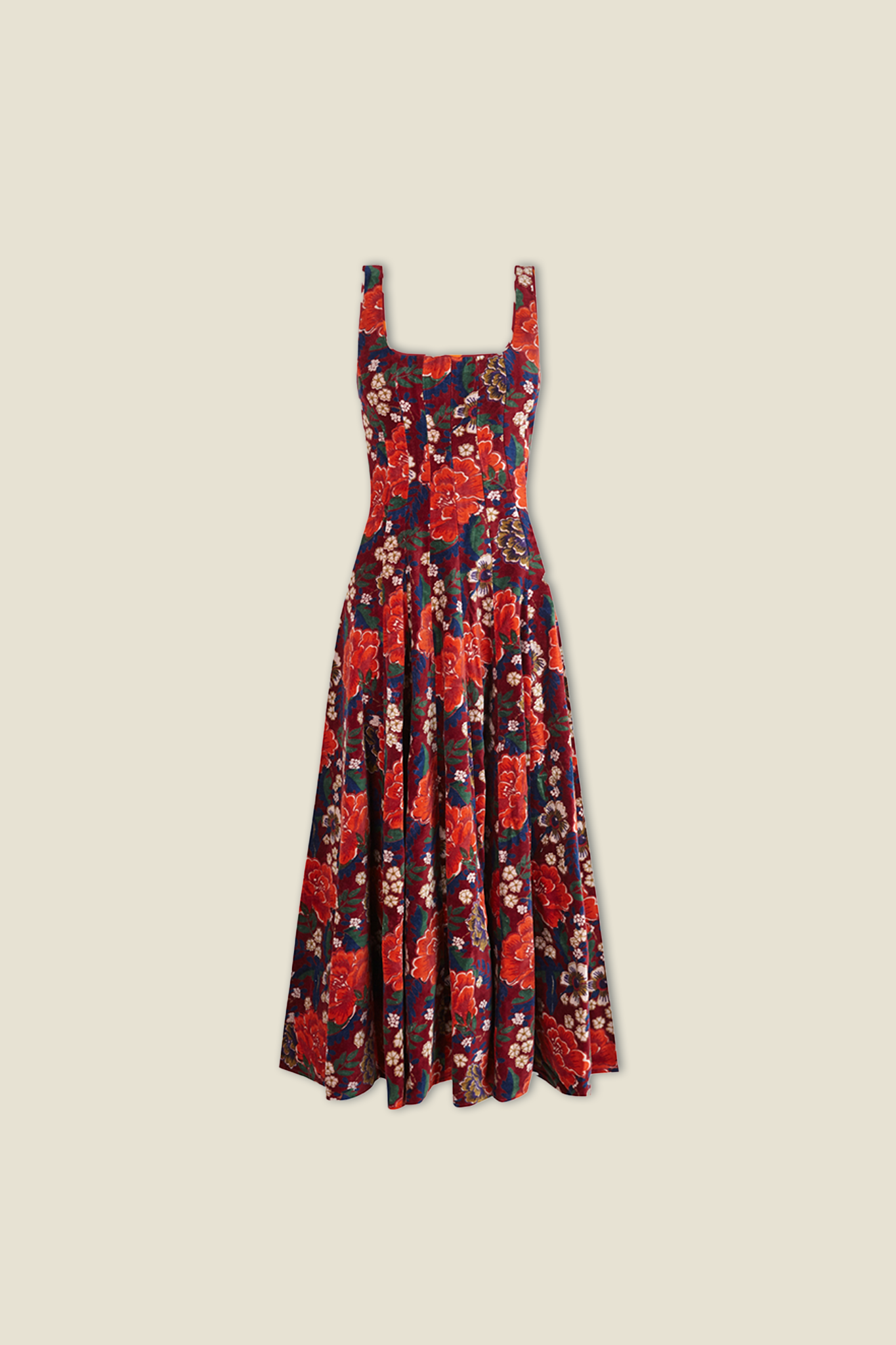 Audrey Dress Velvet Red