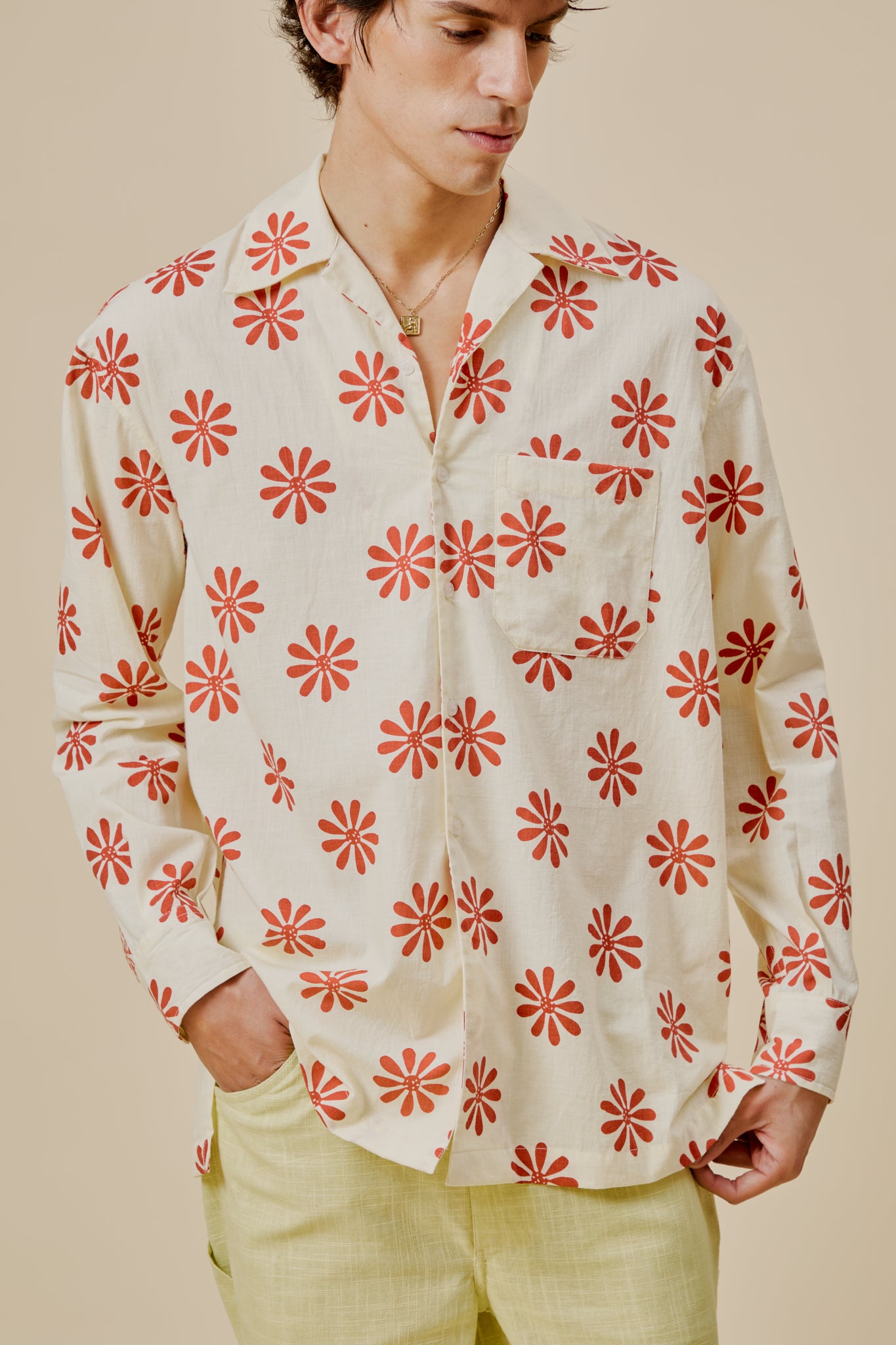 Harry Shirt Marigold Flower