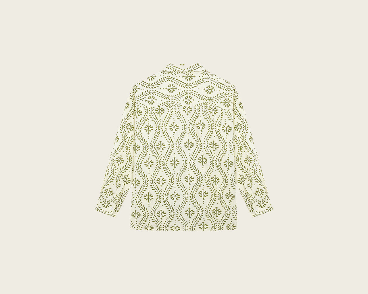 Harry Shirt Green Flower Swirl