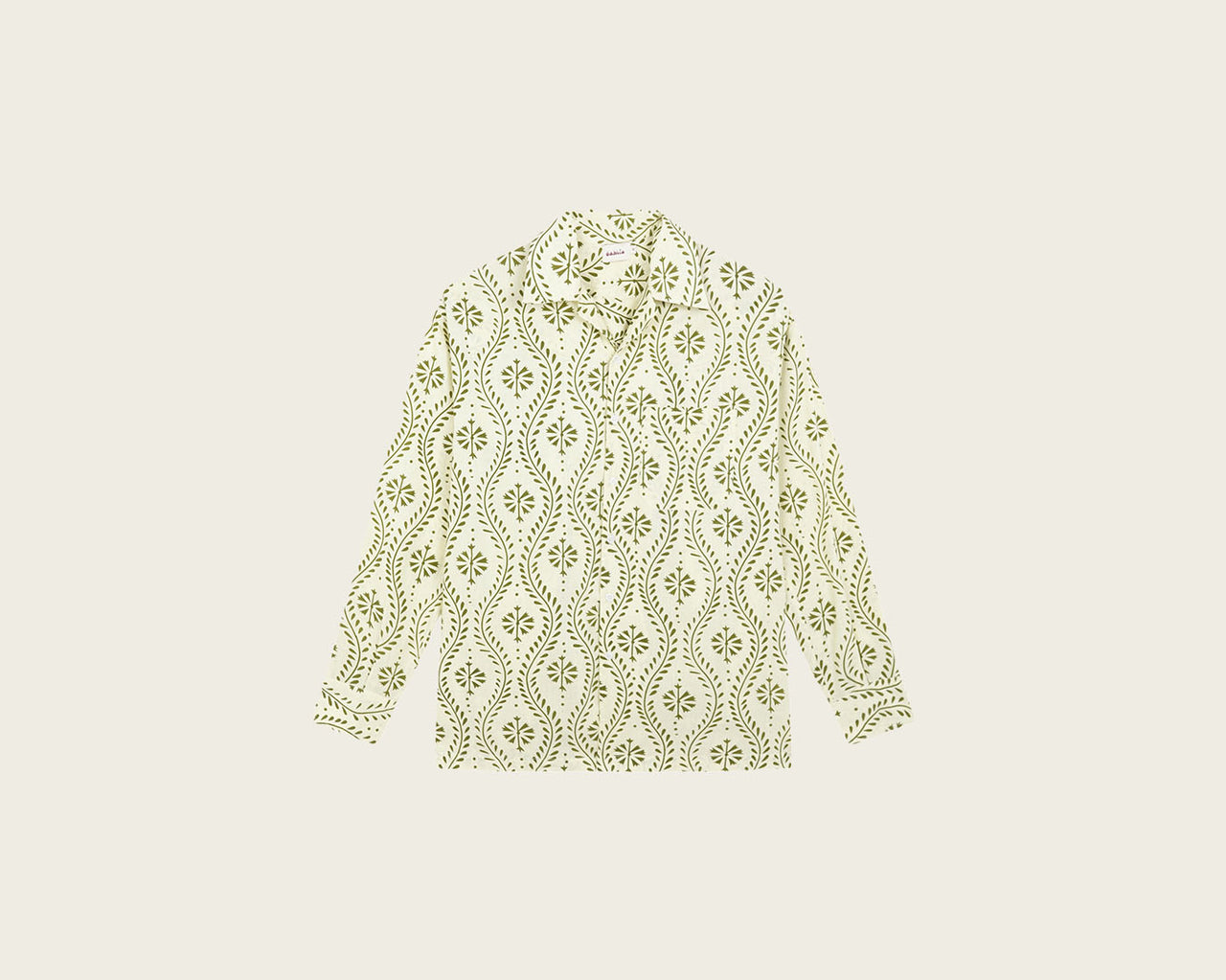 Harry Shirt Green Flower Swirl