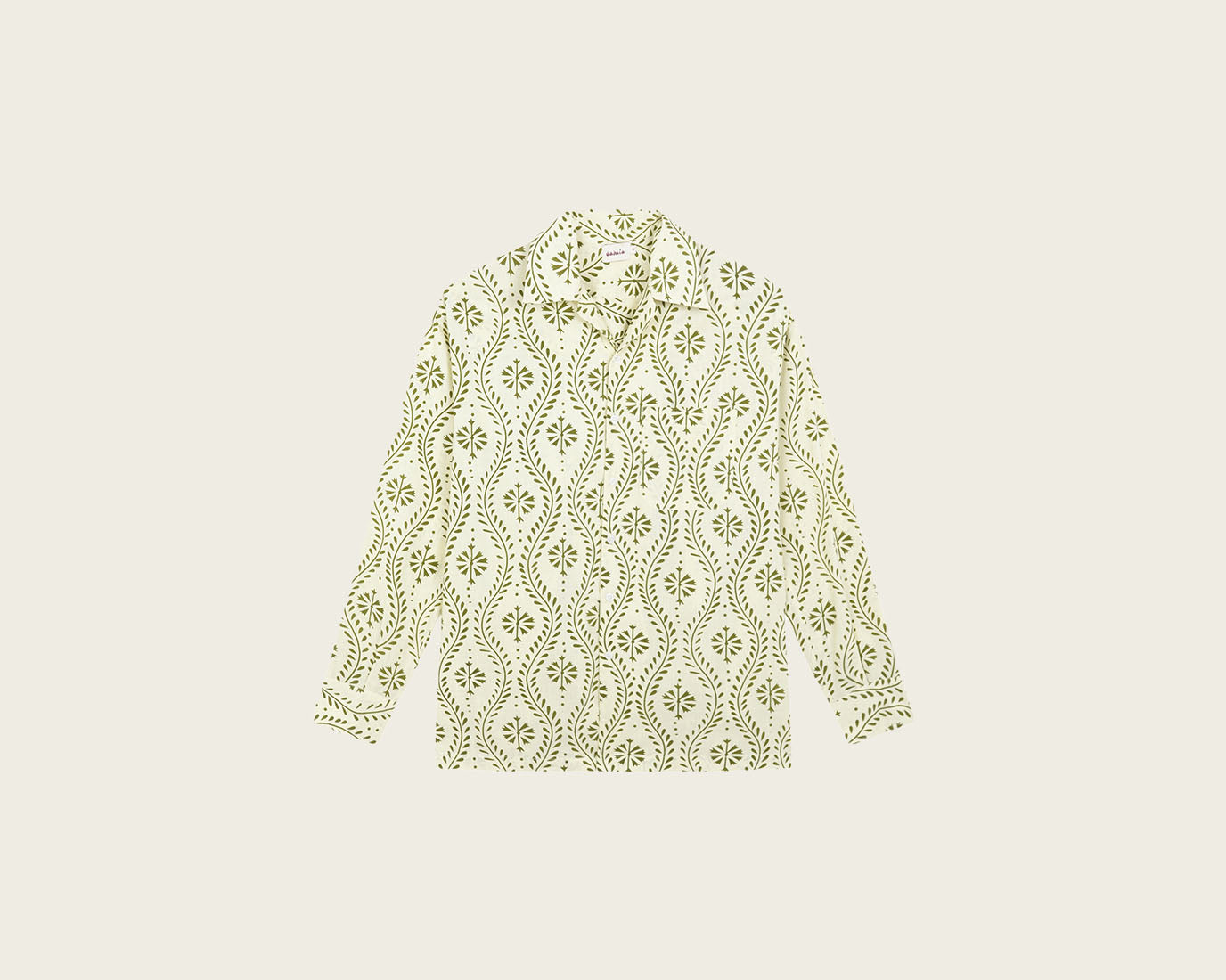 Harry Shirt Green Flower Swirl