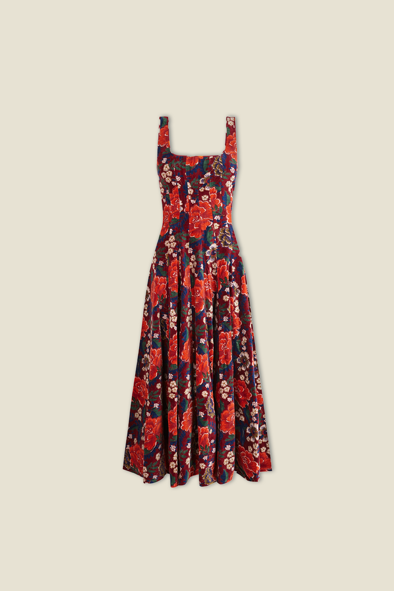 Audrey Dress Velvet Red