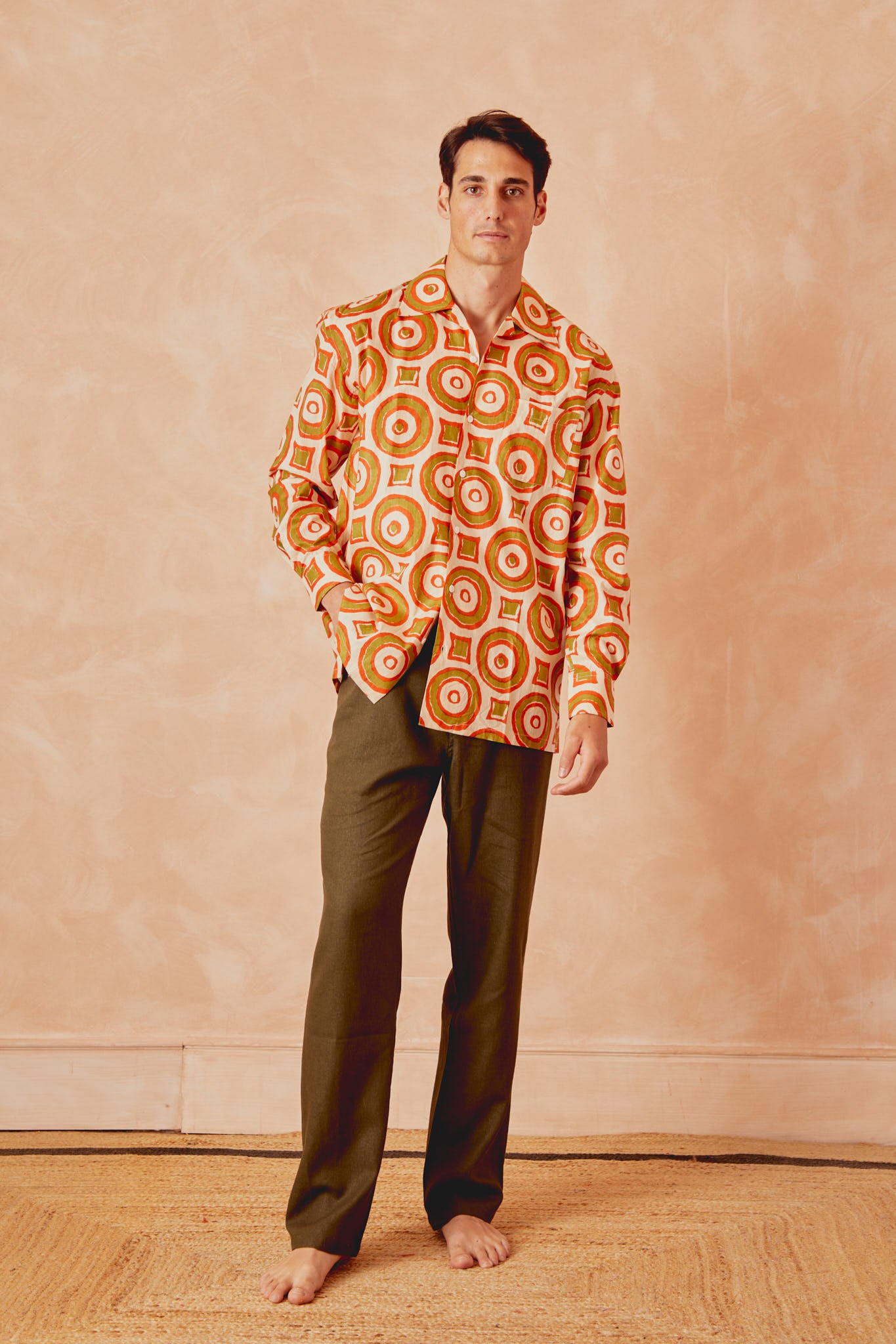 Harry Shirt Circles Orange