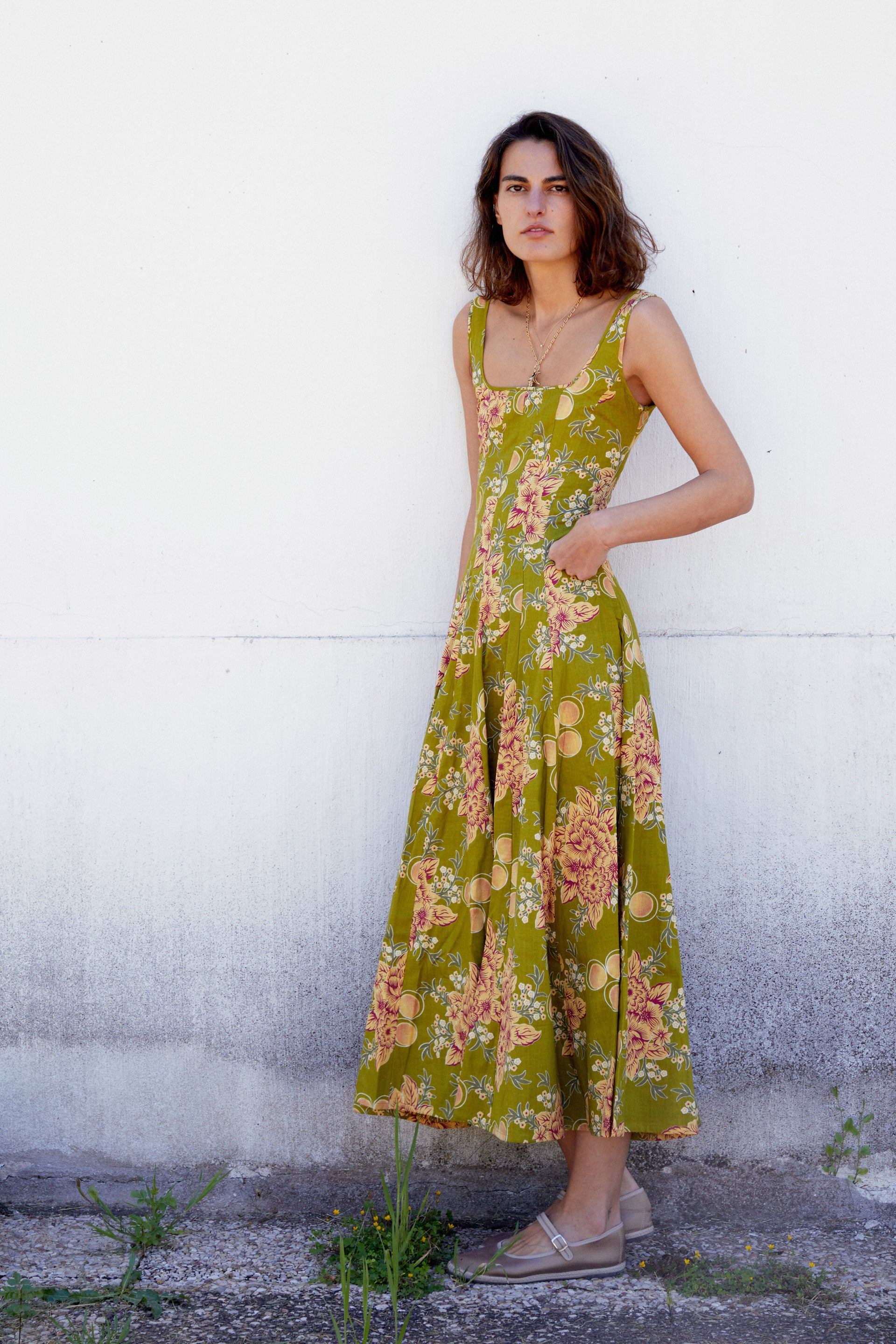Audrey Vestido — Verde Oliva