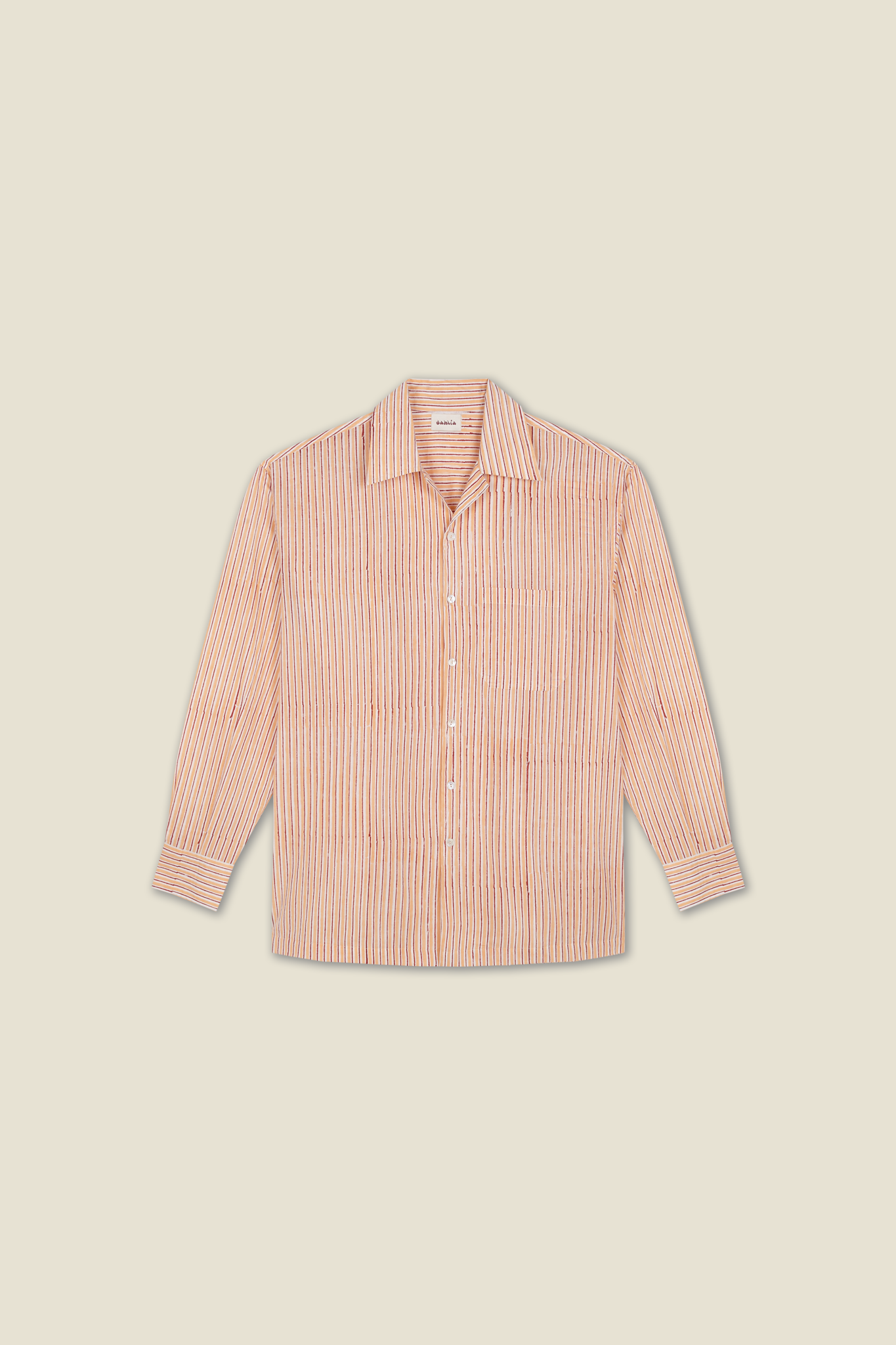 Harry Shirt — Orange Stripes
